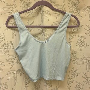 Baby Blue Cropped Tank